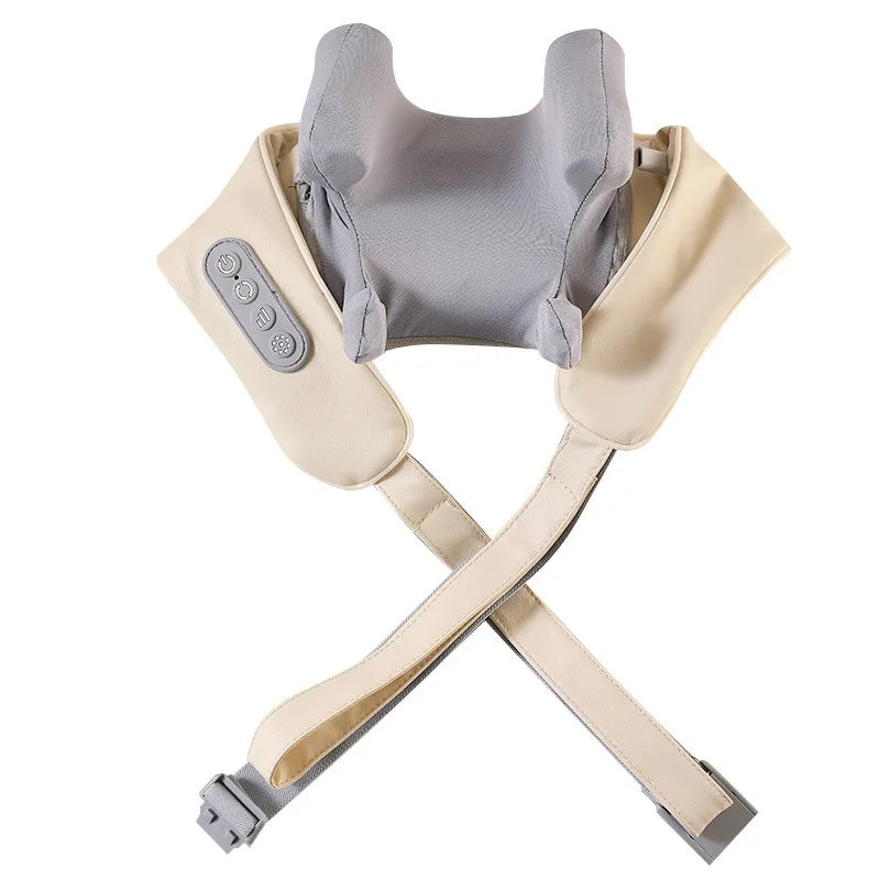 New - Style Cervical Trapezius Shoulder and Neck Vibration Massager, Household Cervical Massager, Neck Kneading Massage Shawl